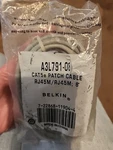 Lot Of 2 Belkin A3L791-08 CAT5E Patch Cable 8FT Gray Network Ethernet Cord New. Price: $15.00.