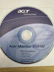 Acer Monitor X191W Manual Cd Like. Price: $5.00.