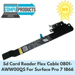New Microsoft Sd Card Reader Flex Cable 0801-AWW00QS For Surface Pro 7 1866. Price: $10.00.
