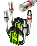 Foboiu Xlr Cables 3FT 2 Pack,short Microphone With Feet, Black New. Price: $21.19.