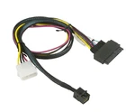 Supermicro CBL-SAST-0957 Mini Hd To Pcie SFF-8639 W/ Power, 55CM, 45CM 34AWG New. Price: $49.99.