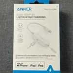 Anker 2 1 Lightning To 3.5MM Audio & Charging Adapter, White New. Price: $22.00.