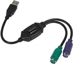 Monoprice Dual PS/2 Female Keyboard/mouse To Usb Adapter, Black - Open Box. Price: $7.00.
