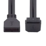 Nfhk Up Angled Usb 3.0 20PIN 19PIN To Female Extension 5GBPS Cable 90 De... New. Price: $16.45.