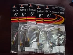 New Lot Of 5 Link Depot 6" SATA-6 Power Cables Pow-uv-sata. Price: $9.99.
