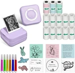 Aptika Mini Thermal Printer W/ 14 Rolls Sticky Paper Wireless Bluetooth Photo New. Price: $28.98.