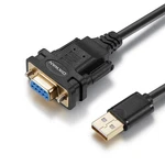 Oikwan Usb To RS232 Serial Adapter With Ftdi Chipset - 2.0 6FT, Black New. Price: $23.21.