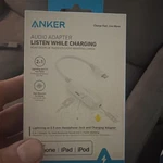 Anker 2 1 Lightning To 3.5MM Audio & Charging Adapter, White New. Price: $20.00.