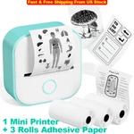 Memoking T02 Mini Thermal Photo Pod Sticker PRINTER+3 Roll Paper New. Price: $31.99.