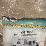 Panduit JBP1WH Surface Raceway Single Gang Power Junction Box White Lot Of 4 New. Price: $25.00.