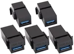 Aaotokk Usb 3.0 Keystone Adapter Female 5 Pack, Black New. Price: $13.35.