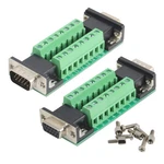2PCS DB15 Vga Female Connector Breakout Board, Solderless RS232 D-sub Adapt New. Price: $31.49.
