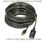 Usb 2.0 30' Ft Active Extension Booster To Female Data Cable With Ic New. Price: $13.98.