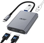 Acer Usb Dual Hdmi Adapter 4K 60HZ, 4-IN-1 Splitter For Monitors New. Price: $24.99.