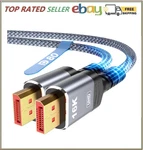 Highwings 80GBPS Displayport Cable 2.1 6.6FT, 16K 60HZ, 8K 120HZ, 4K 240HZ, Dp New. Price: $18.87.