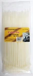 Monoprice Cable Tie 8 Inches 40 Lbs, 100 Pcs/pack, Pale Yellow New. Price: $7.50.