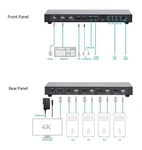 Monoprice 4K 4X1 Hdmi 1.4 & Usb 2.0 Kvm Switch Used. Price: $29.00.