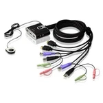 Aten Compact Kvm Switch Port Single Display Hdmi W/ Audio 1.2M Cable Remote New. Price: $106.98.