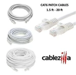 CAT6 White Ethernet Patch Cord Lan Network Cable RJ45 1.5FT- 20FT Multi-pack Lot New. Price: $9.25.