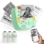 Xengro Mini Sticker Printer AHM2, Thermal With 3 Rolls S, Green New. Price: $45.56.