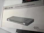 Belkin Omniview PRO3 8-PORT Kvm Switch USB/PS2 Vga W/ Cables Open Box. Price: $140.00.
