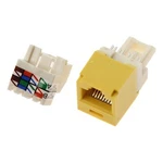 CJ688TPYL Panduit TX6 Plus CAT6 Utp Jacks Module RJ45 Yellow Lot Of 46 New. Price: $119.00.