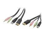 Startech.com 6 Ft. -IN-1 Usb Displayport Kvm Switch Cable W/ Audio & Microphone New. Price: $84.40.