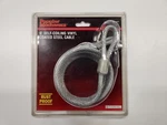 Popular Mechanics 6' Self-coiling Vinyl Coated 1/4" Steel Cable New. Price: $8.95.