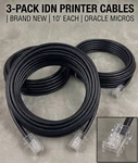 Oracle Micros Printer Cable Idn RJ45 Male 8-PIN To RJ12 6-PIN 10' (3-PACK) New. Price: $34.99.