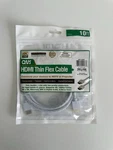 Qvs Hdmi Thin Flex Cable 10FT 4K Uhd High Speed Ethernet White New. Price: $9.90.