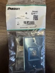 Panduit KWP6PY Stainless Steel Keystone Wall Plate + CAT6 Jack, Like KWPK6 Stsi. Price: $5.00.