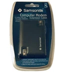 Samsonite Travel Computer Modem With RJ-11 Extension Cable 8 Ft Compact Case New. Price: $12.95.