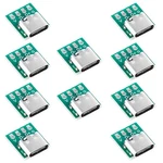 10 Pcs Usb Type Connector Board Diy Green Silver Set New. Price: $15.99.