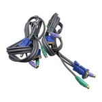 Lot Of 2X Iogear Micro-lite Bonded All-in-one PS/2 Kvm Cable 6FT Used. Price: $24.99.