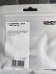 Lindy 4XUSB Port Lock + 1 Key Blue #40452 New. Price: $22.00.