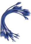 10-PACK CAT6A Ethernet Patch CABLE-1 Feet-blue Snag Less RJ45 550MHZ Utp New. Price: $17.99.
