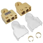 Car Battery Terminal Connectors Kit Digital Voltmeter 0/4/8/10 Awg Gauge New. Price: $42.92.