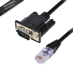 Lfhukeji RJ45 To RS232, DB9 9-PIN Serial Port Male 3.3FT, Transparent New. Price: $12.66.