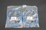 New! Set Of 2 7FT CAT5E Ethernet Cable Blue Monoprice. Price: $8.00.