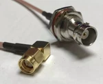 12" Sma Right Angle To Bnc Female Bulkhead RG316 Cable Pigtail Usa Ship New. Price: $8.98.