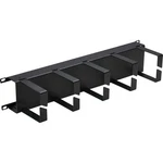 Eaton Tripp Lite Series Horizontal Cable Manager - Metal Rings, Black, 2U New. Price: $87.07.
