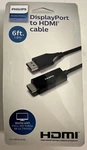 Philips Audio/video Display Port To Hdmi Cable, 6FT, SWV9216G/27 Open. Price: $10.08.