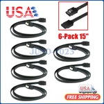 6X Pack 15'' Sata Iii Cables Straight To Angle Ssd Hdd Hard Drive Black New. Price: $7.89.