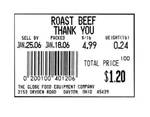 Globe Scale For GSP30A #4631 Blank 12 Rolls 800 Labels Per New. Price: $64.95.