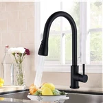 Kitchen Sink Faucet Black Pull Down/out Sprayer Swivel Single Handle Mixer Taps New. Price: $21.89.