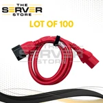 (lot 100) Volex 3FT Red V1625 VAC14S Pdu Extension Cable E159216 (iec C13/C14) Used. Price: $499.99.