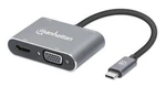 Manhattan W128292027 130691 Usb-c Dock/hub Ports (X4): Hdmi, Usb-a, And Vga Neu. Price: $70.28.