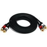 Monoprice 6FT Premium Rca PLUG/2 M/m 22AWG Cable - Black New. Price: $10.99.