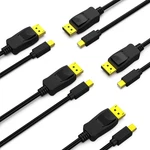 Benfei 5 Pack Mini Displayport To 6 Cable Feet, Black New. Price: $61.55.