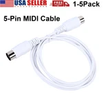 150CM Pin Midi Cables Male To Din Plugs Computer Music Audio Cord New. Price: $21.99.